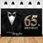 Dorcev 10X8FT Happy 65TH Birthday Backdrop For Man Decor Black Suit ... New. Price: $58.39.