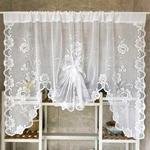 1 Panel Floral Embroidery Sheer Lace Curtain Valance Princess Style Embroider... New. Price: $16.96.