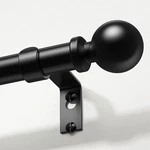Black Curtain Rods For Windows 48 To 84 Inch, Adjustable Heavy Duty Decorative 1 New. Price: $31.99.