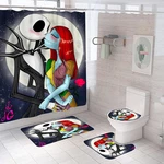 Dds-dudes 4PCS Christmas Shower Curtain Sets Kids Bathroom Halloween Decor With New. Price: $36.02.