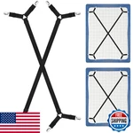 Chrorine Sheet Holder Straps Adjustable Fasteners Clips Keep Bedding New. Price: $9.74.
