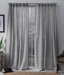 Exclusive Home Bella Curtain (2 Panel) (54 96 Silver Argent New. Price: $39.58.