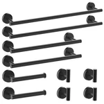 Newfun 10 Pieces Matte Black Bathroom 24" X 2" 3" H,. Price: $85.35.