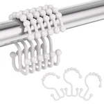 Amazer Plastic Shower Curtain Hooks, Double Rings, Ring... New. Price: $9.36.