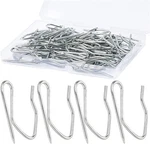 58PCS Metal Curtain Hooks, Sopito 1.2 Inch Drapery Pin And Silver White New. Price: $11.75.