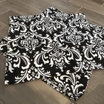 Main Stay 26X96 Curtains- Panel Set Black And White Open. Price: $20.00.