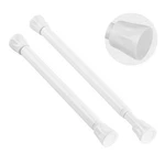 Tyron Small Spring Tension Curtain Rod To 7" 10.5"-2 Pcs, White New. Price: $14.76.