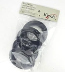 Kirsch Wood Trends 2" Ribbed Rings 5502EG825 Chocolate Use With Pole Set Of 4 New. Price: $15.00.