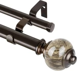 Kamanina Bronze Double Curtain Rod 72 To 144 Inches (6-12FT), Telescop... New. Price: $57.51.