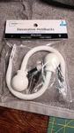 Mainstays Decorative Curtain Holdbacks Set Of 2 White Finish New. Price: $10.00.