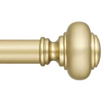 Gold Curtain Rods For Windows 66 To 120 Inch, Decorative Heavy Duty Single-si... New. Price: $29.02.