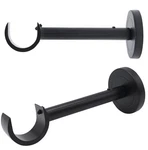 Curtain Rod Brackets For Wall Black 1 Inch - Set Of 2 New. Price: $37.96.