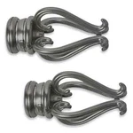 Cambria Premier Complete Florentine Finial Graphite (set Of 2) New. Price: $19.99.