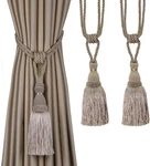 Bel Avenir 2 Curtain Tiebacks Tassel Drapery Pack, Light Beige New. Price: $23.23.