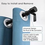 Byondeth Curtain Rods For Windows 16 To 144 Inches Adjustable Length Dia New. Price: $19.99.