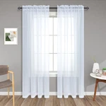 Pitalk White Sheer Curtains 84 Inches Long For Living Room 2 Panels Set Rod P... New. Price: $34.32.