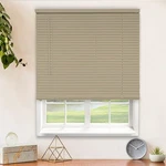 Chicology 23" X 36" Cordless Mini Blinds Gloss Cappuccino Window Door 1" Open. Price: $21.59.