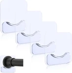 Prebene Adhesive Shower Curtain Rod Holder, 4 Pcs Tension Holders, No Drilli New. Price: $18.99.