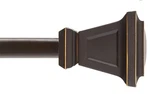 Kenney Seville 28 - 48 Adjustable Single Curtain Rod Oil Rubbed Bronze Open. Price: $16.50.