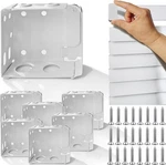 6PCS Mini Blind Brackets, Metal Window 2-1/2X2-1/4INCH, White New. Price: $23.58.