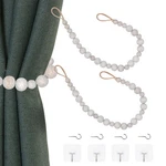 Ocioli 2 Pieces Wood Bead Curtain Boho Tiebacks Holdback New. Price: $13.37.