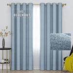 Grali-decor Linen Blackout Curtains, Waterproof Full Light Blocking Drapes Fo... New. Price: $63.30.