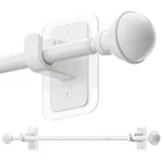 Enjoybasics No Drill Curtain Rods For Window 28 To 60 Inches, 5/8 Diamet... New. Price: $24.25.