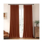 Chrisdowa Pinch Pleated Blackout Linen Curtains 120 Inches Long For Living Ro... New. Price: $107.02.