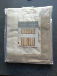 Elrene Home Furnishings Wilton Linen Curtains Rod Pocket, 2 Tier Panels 60"X36" New. Price: $12.95.