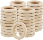 Unfinished Wood Rings For Diy Craft Projects - 45MM, Perfect Macrame New. Price: $18.97.