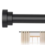 Curtain Rods For Windows 28 To 60 Inch - 5/8 Black Metal Heavy Duty Dec New. Price: $21.19.