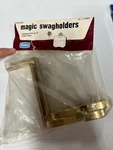 Kenney Claesson Brass Swag Holders Curtain (FC213-1/B1185) New. Price: $12.95.