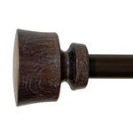 Stockton 86-128 Inch Adjustable Curtain Rod Set, 5/8 Diameter Walnut New. Price: $40.15.