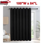Curtains For Sliding Doors, Blackout 100 84 Inches, Extra Wide 1PANEL New. Price: $23.99.