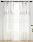 Lush Decor Boho Macrame Tassel Cotton Window Curtain Panel Single 40X84- White New. Price: $50.99.
