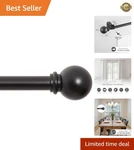 Chelsea Ball End Curtain Rod - Adjustable For Windows 48 To 86 Inches,... New. Price: $20.49.