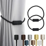 Porlau 2 Pack Black Strong Magnetic Curtain Tiebacks Outdoor Elegant New. Price: $11.32.