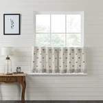 Tiers Embroidered Bee Farmhouse L24XW36 Set Of Lined Window Curtain Vhc Brands New. Price: $50.95.