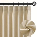 Topfinel Pinch Pleated Curtains 90 Inches Long 2 Panels Set,beige Semi Sheer ... New. Price: $53.46.