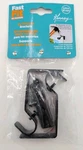 (2-PK) Kenney Fast Fit Curtain Rod Brackets No Measure Black 5/8" New. Price: $11.89.