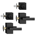 Ncsen 2 Pack Matt Black Exterior Door Lock Setl Front Handle Deadbolt New. Price: $87.73.