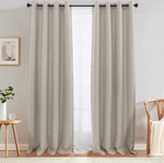 Jinchan Linen Textured Curtain Darkening 52 108 Bedroom Living Panels Open. Price: $23.99.