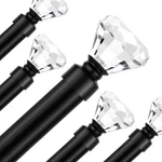 Lepushom Curtain For Window 30-68 Inch, Black Rods With Crystal D... New. Price: $24.46.