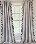 2PC Boho Romantic Ruffle Reyna Light Filtering Window Curtains Panels Lush Cor New. Price: $41.99.
