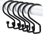 Goowin Shape Shower Curtain Hooks 12 Pack Rustproof Black Rings Multi Use New. Price: $12.99.