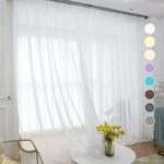 White Sheer Curtains Inches Long 52"W X 84"L (pack Of 2), New. Price: $18.02.