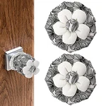 Sliverdew 2 Pcs Door Knob Covers Floral Protector Soft Round Black New. Price: $11.72.