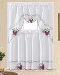 Gohd Sweet Harvest. 3PCS Kitchen Cafe Curtain Set. Nice Embroidery Fruit Desi... New. Price: $23.99.