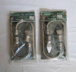 Christopher Lowell Collection Satin Nickel Topiary Swag Holdbacks Set Of 2 New. Price: $22.00.