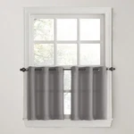 No. 918 Montego Casual Textured Semi-sheer Grommet Kitchen Curtain Tier Pair,... New. Price: $19.06.